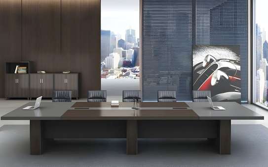 Office Table: 3000cm Rectangular 12-Seater Boardroom Table image 4