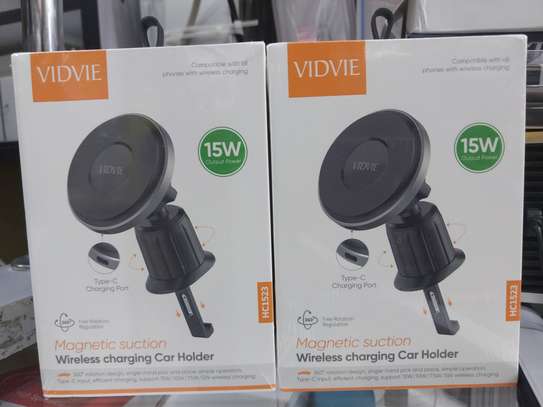 Vidvie 15W Magnetic Suction Wireless Charging Car Holder image 3