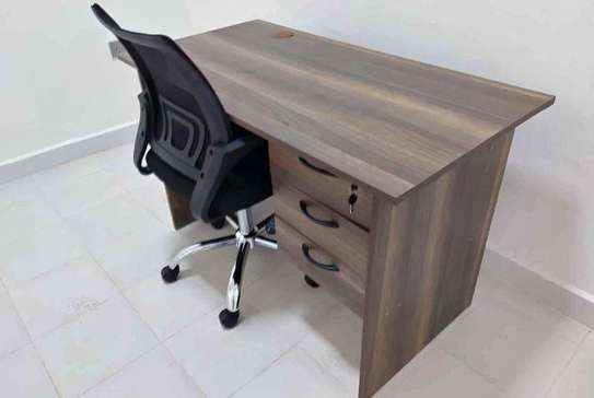 Adjustable office chair and desk image 11