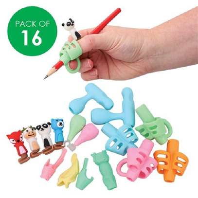Pencil Grip Holder With Box Silicone Children Kids Learning image 3