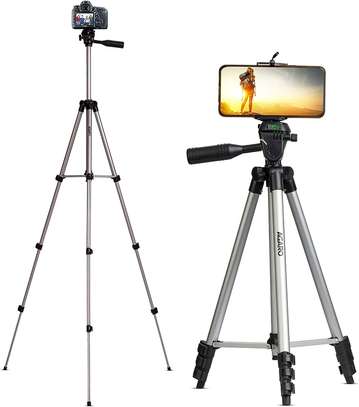 Aluminum Mobile Cell Phone Bluetooths Tripod Stand With Wire image 1