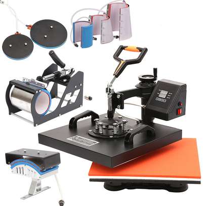 8 In 1 38x38cm Multifunction Heat Press Machine image 1