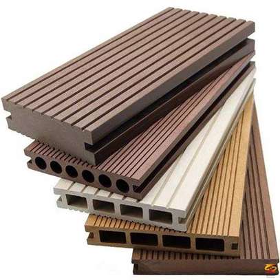 Composite Decking Boards Slip-Resistant Natural Colors image 1