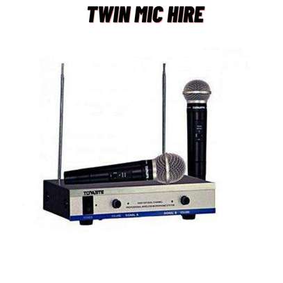 Twin microphones for hire image 1