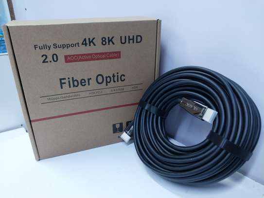 50M / 164 Ft Fiber Optic 4K@60hz HDMI 2.0 Active Optical Cab image 2