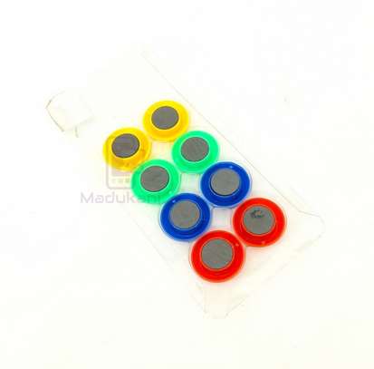 8PCS 30mm Colored Magnets for White Boards, Fridge, Charts image 5