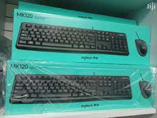 Logitech Combo MK120 Wired Keyboard & Mouse. image 1
