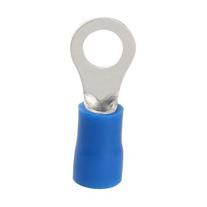 5pcs Ring Type Cable Lug for cable size 2mm blue. image 2