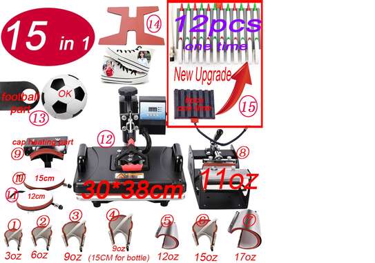 Good quality  15 in 1 Combo Heat press image 1