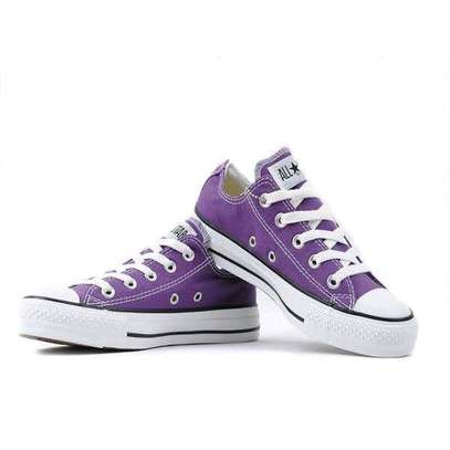 Purple designer quality canvas Allstars shoes image 1