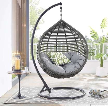 Rattan Chair :  Handwoven Hanging Rattan Chair image 3