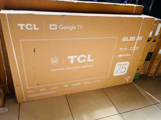 TCL 75 INCHES SMART QLED UHD/4K FRAMELESS TV image 1