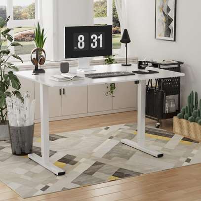 1.2 M White Rectangular Office Desk image 9