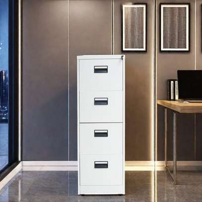 Office Cabinet : 3-Drawer Metallic Filing Cabinet image 2