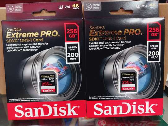 SanDisk 256GB Extreme Pro SDCX UHS-I card (200MB/s) image 2