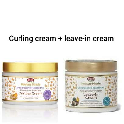 AFRICAN PRIDE Moisture Miracle Curling Cream + Leave-in Cream image 1