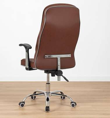 Office Chair : Brown Lumbar Support Chair image 2