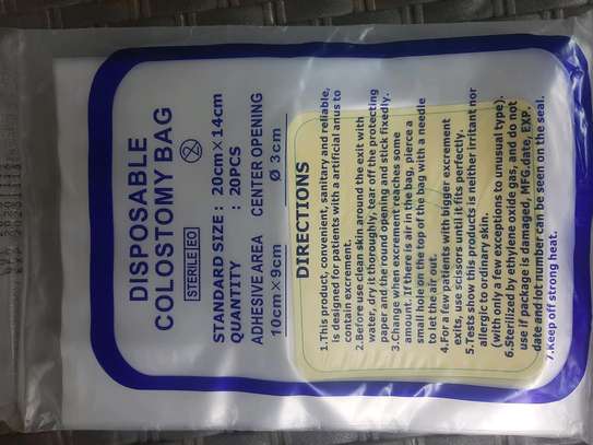 Disposable colostomy bag image 1