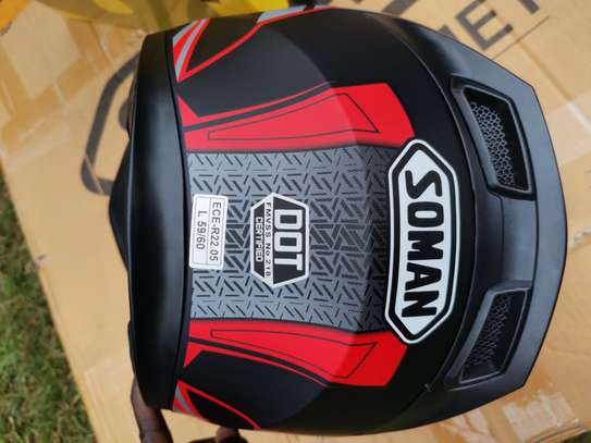 Certified Soman Motorcycle Helmet image 3