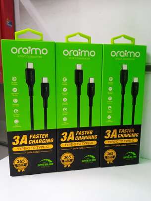 Oraimo SpeedLine 5V3A Type-C To Type-C Data Cable 1 Meter image 2