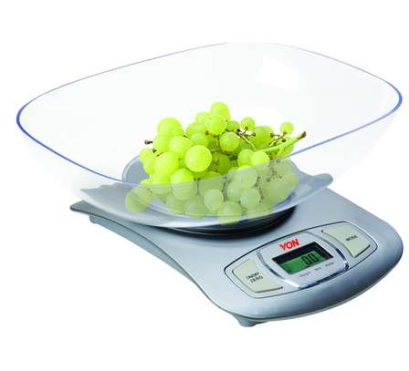 Von VSWK01MCX Kitchen Weighing Scale, 5KG, Electronic image 1