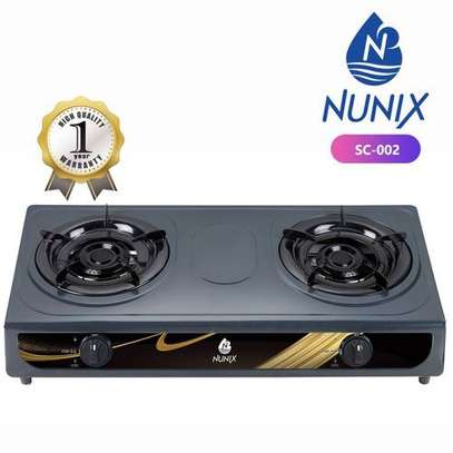 Nunix Two Burners+6KG Regulator+Pipe+clip image 1