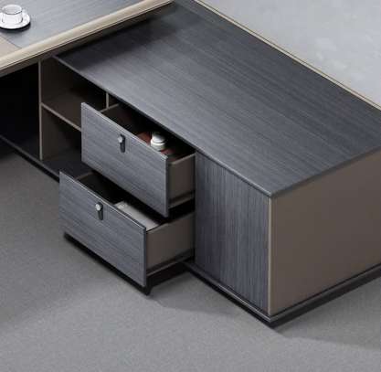 Office Desk: 1800mm Wooden Executive Modern Office Desk image 3