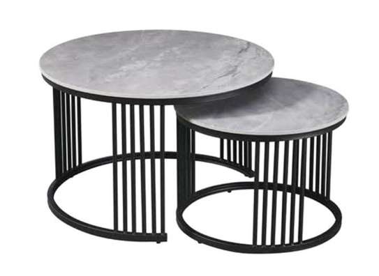 Pure Marble nesting Tables reinforced frame image 4