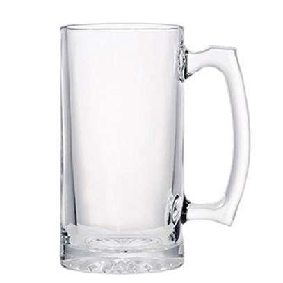 CLEAR GLASS MUG Branded with your details image 2
