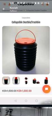 Collapsible car dustbin with lid 4 litres image 3