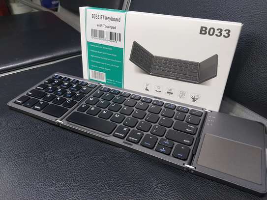 Foldable Bluetooth Keyboard with Touchpad Wireless Keyboard image 1