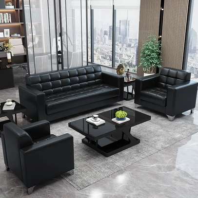Luxury 5-Seater Fabric Sofa – Stylish Office Comfort image 7
