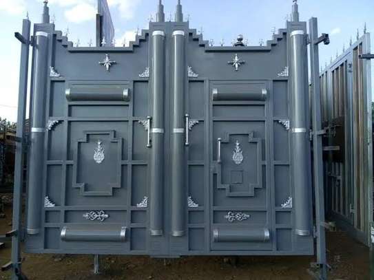 Modern steel security gates image 11