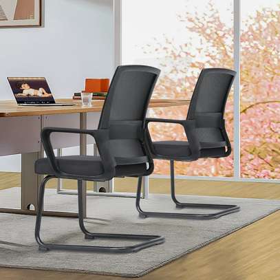 Office Mesh Cantilever Conference Chair image 3