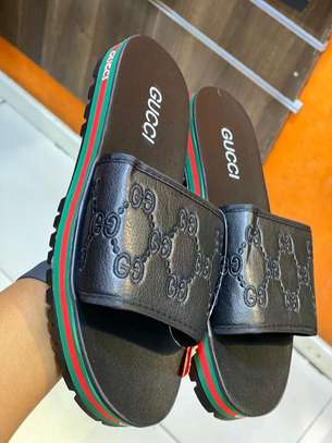 Mens' Genuine Quality Gucci Lv Nike Vapourmax Adidas Chanel Champion Air Jordan Open Slides image 4