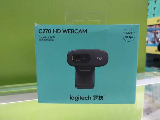 Logitech C270 HD Webcam, 720p Video with Built-in Mic image 2