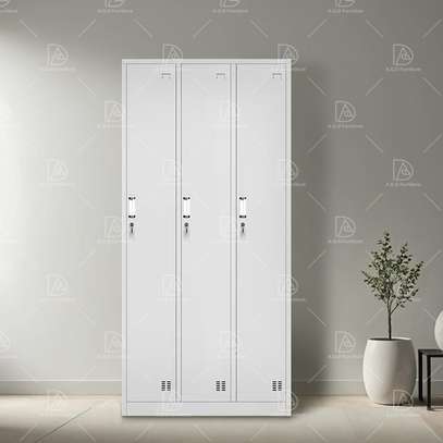 3-Door Steel Office Cabinet image 10