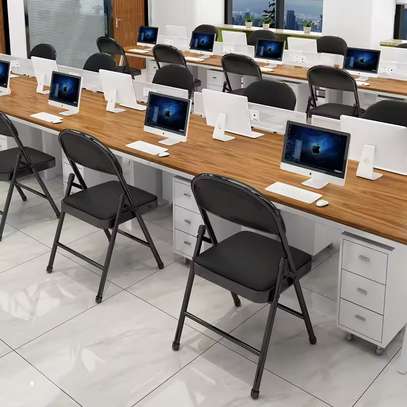 Office Chair; Fancy Space Saving Foldable Chair image 4