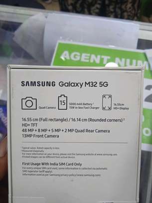 Samsung M32 5G 128gb+6gb Ram 5000mAh Battery(shop) image 2