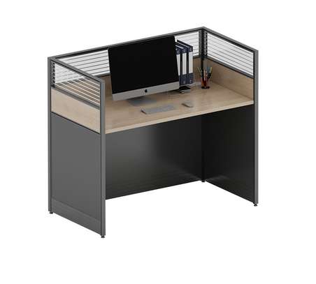 Modern Wood Single Person Work Station image 1