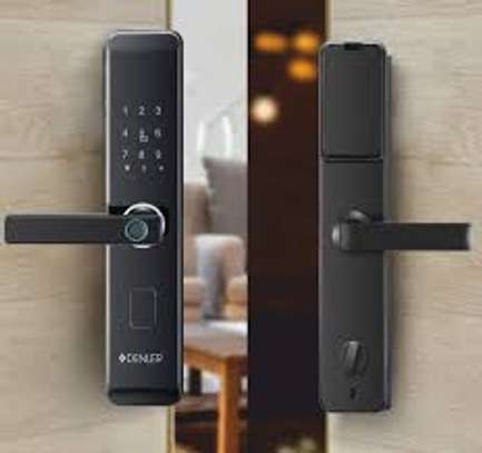 Biometric Door Lock With Fingerprint Access Installation image 2