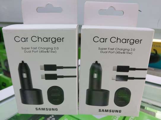 Samsung 45W Dual Port Fast Charging Car Charger USB Type-C image 2