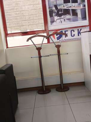 Brown Mahogany Executive Coat Stand image 3