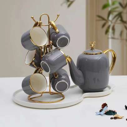 Ceramic tea kettle set image 9