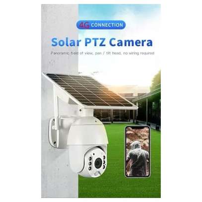 360 Degrees SOLAR PTZ CCTV Smart Camera With 4G SIM Card image 1