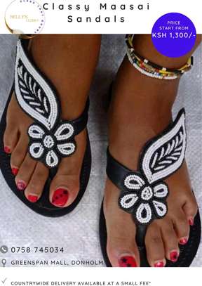 Womens leather sandals image 2