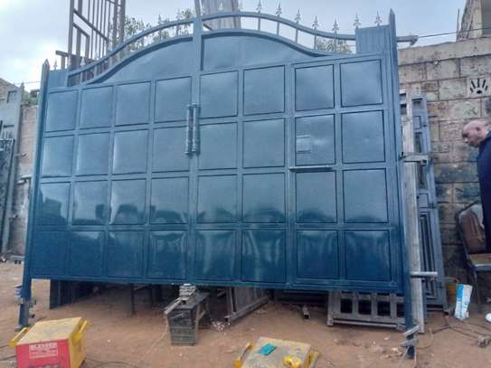 Modern top security heavy steel security gates image 6