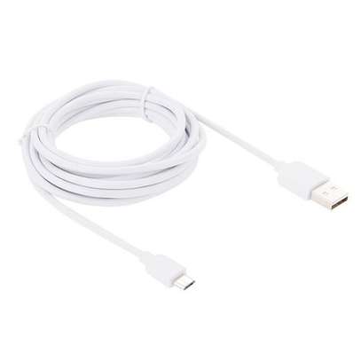 2m Micro USB 2.0 Hi-Speed Cable (A to Micro-B 5 Pin - WHITE) image 1