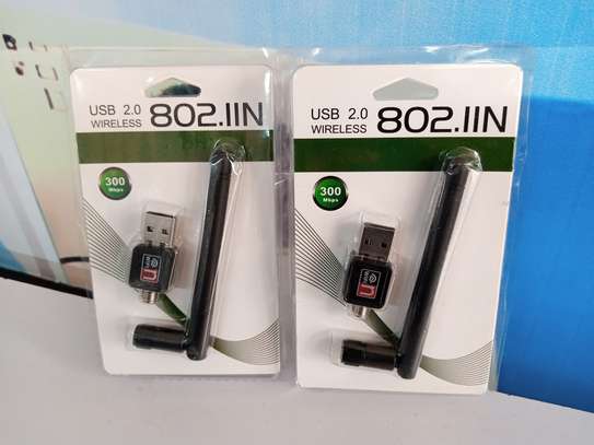 300mbps USB 2.0 Wireless LAN 802.11n Network Adapter Antenna image 2