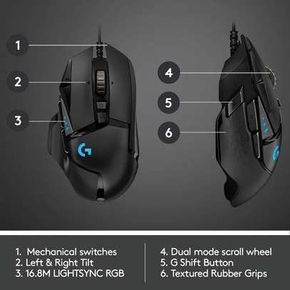 Logitech G502 HERO High Performance Wired Gaming Mouse image 2